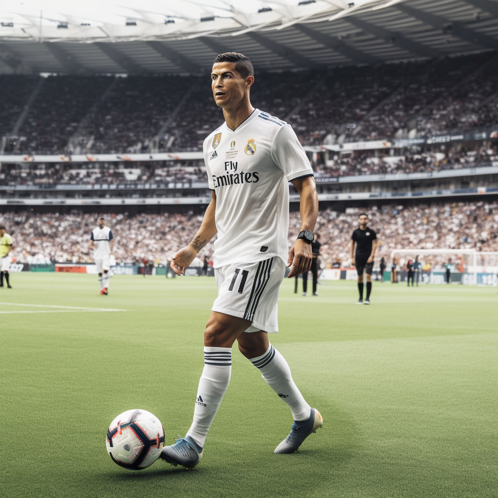 融合C罗头球、梅西盘带、姆巴佩速度和凯恩终结的完美模型