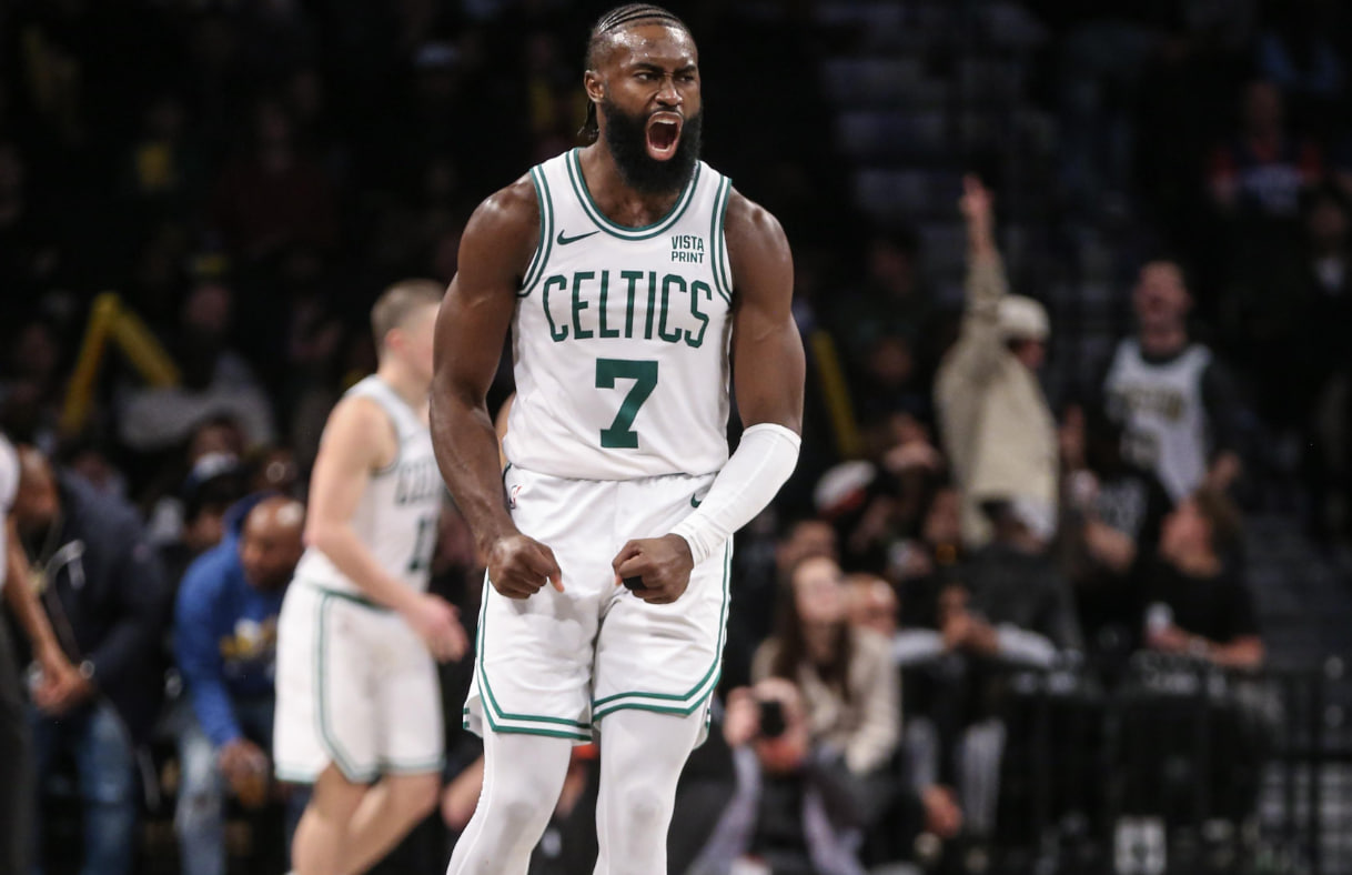 尽管罚球仅7中14，杰伦-布朗强势砍下赛季新高41分