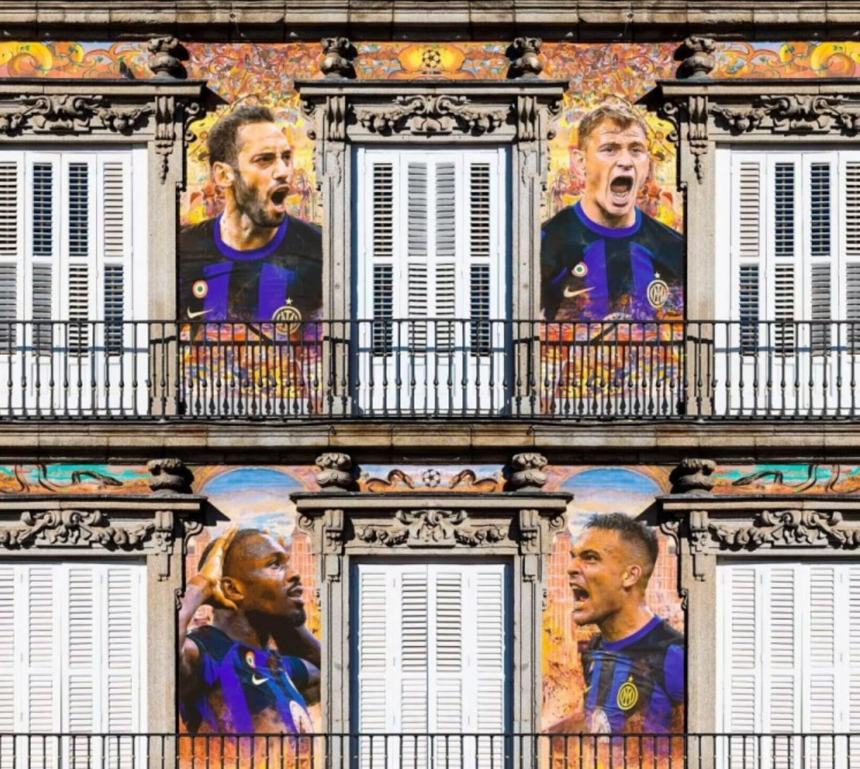 雄心勃勃：国际米兰公布对阵马竞大战海报，四位主将炫目亮相！